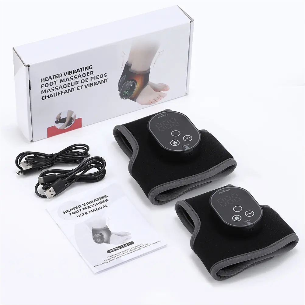 moissanitedream-fx9bpdex Red Light Ankle Wrap with Heat & Vibration - Image 1