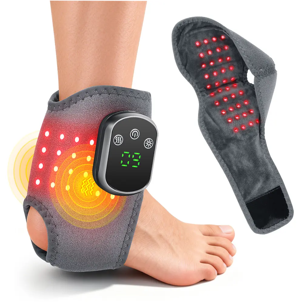 moissanitedream-r75fplby Ankle Red Light Therapy Device with Heat Massage - Image 1