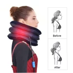 HailiCare Inflatable Neck Traction Pillow with Far-Infrared Heat - Image 5
